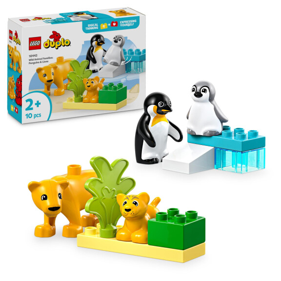 LEGO Duplo 10442 Familles d'animaux sauvages : pingouins et lions