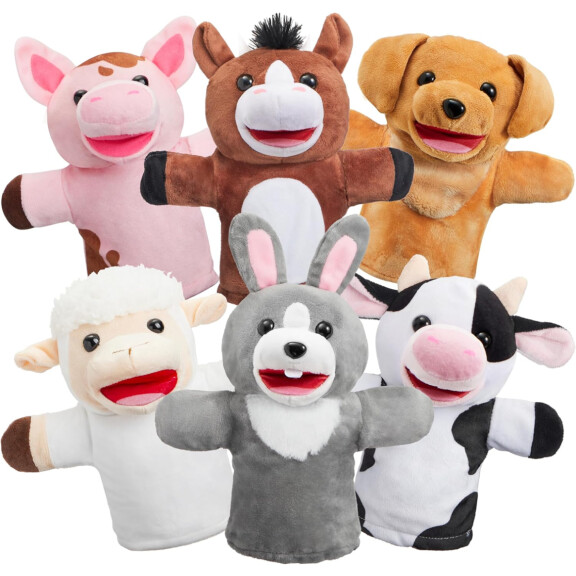 JOYIN marionnettes de jeu de rôle en peluche 6 personnages