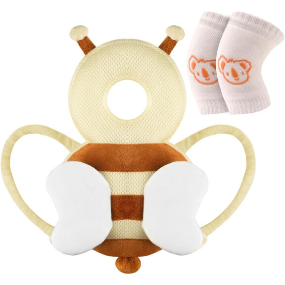 VICLOON protection de la tête et du dos pour l'apprentissage de la marche + protections des genoux