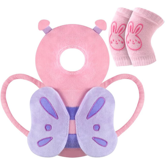 VICLOON protection de la tête et du dos pour l'apprentissage de la marche + protections des genoux