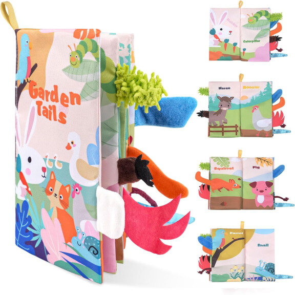 VICLOON Porte-livre sensoriel Garden Tails 6msc+