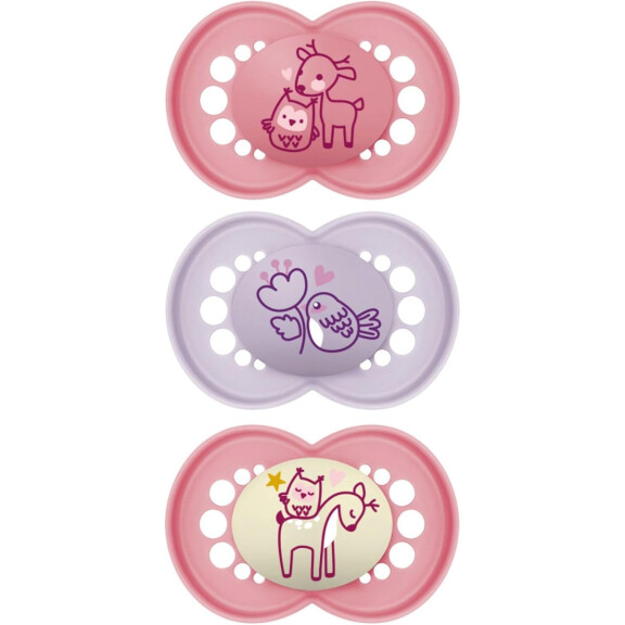 MAM ORIGINAL sucette x3 18msc+ SILICONE