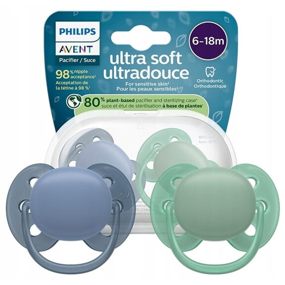 PHILIPS AVENT Tétines ultra douces x 2 6-18msc