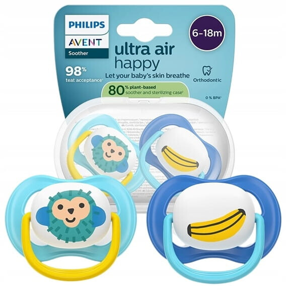 PHILIPS AVENT Ultra Air Mannequins Happy x 2 6-18msc