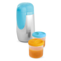 Thermos en acier CHICCO + 2 récipients 5h