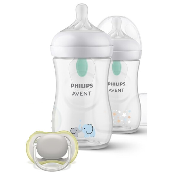 PHILIPS AVENT Natural RESPONSE AIRFREE VENT set de biberons 260ml x2 + tétine