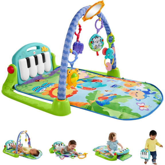 FISHER-PRICE educational 3-in-1 KICK&PLAY Piano Gym mat