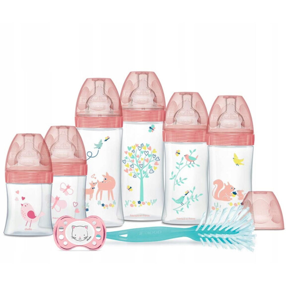 Kit de démarrage DODIE Senstation+ 6 biberons + tétine et brosse