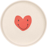 LASSIG Happy Heart assiette sans plastique ni cellulose 17,8 cm