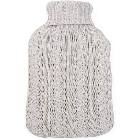 GRUNSPECHT bouillotte en caoutchouc 2 litres + housse en coton 20 x 33 cm