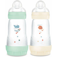 MAM Easy Start biberon anti-colique 260ml débit moyen 2 pièces
