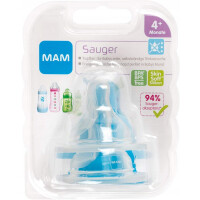 MAM tétines pour biberons 4m+ x2