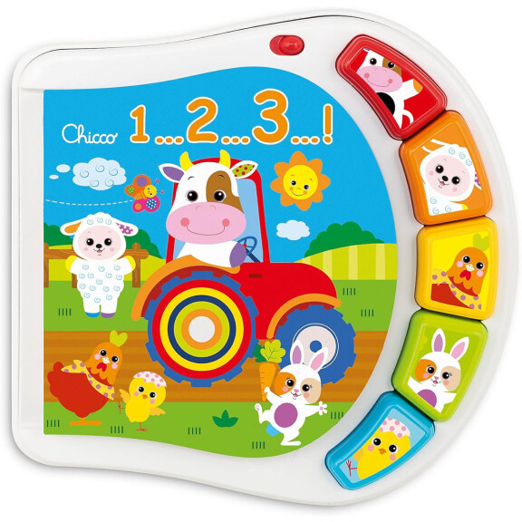 CHICCO Counting Farm livre éducatif électronique 19 x 19,5 cm