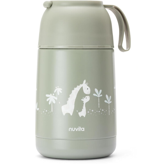 NUVITA 4475 thermos alimentaire en acier inoxydable 620 ml 0+ GIRAFES