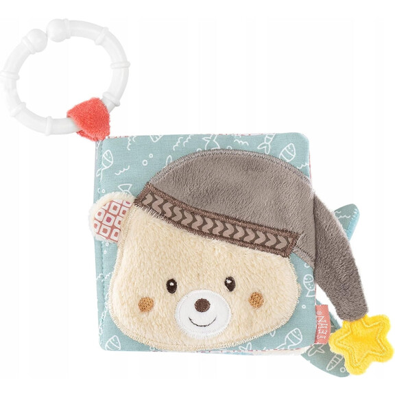 FEHN Ours Bruno livre sensoriel avec miroir SUSPENSION