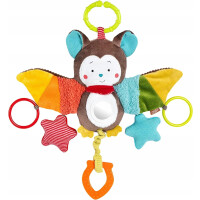 FEHN suspension avec hochet et poignée pour poussette, siège auto CHAUVE-SOURIS 29 cm