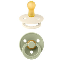 BIBS COLOUR sucettes apaisantes 2-pack caoutchouc 0-6 mois