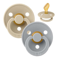 BIBS COLOUR sucettes apaisantes 2pack caoutchouc 0-6mois ANATOMIQUES