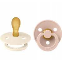 BIBS COLOUR sucettes apaisantes 2-pack caoutchouc 6mois+ SYMÉTRIQUE