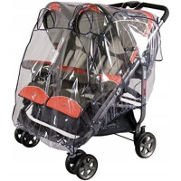 SUNNYBABY housse de pluie pour poussettes doubles