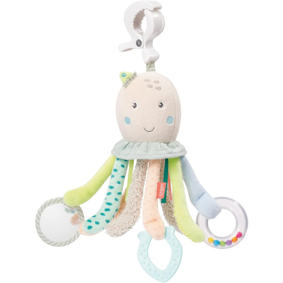 FEHN pendentif pour poussette, lit bébé, siège auto POULPE 32 cm