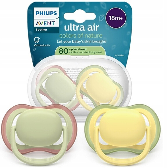 PHILIPS AVENT Ultra Air sucettes x 2 18m+