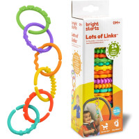 BRIGHT STARTS anneaux colorés pour jouer et attacher des jouets