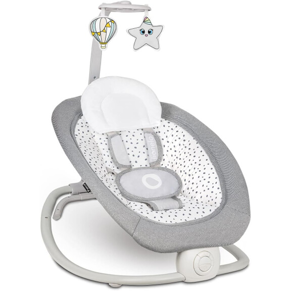 LIONELO PASCAL 2en1 transat balancelle jusqu'à 9kg mélodies + vibrations