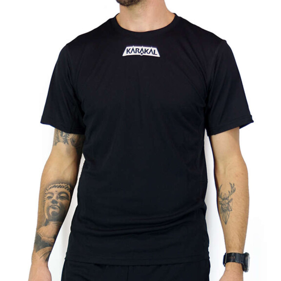 Karakal Pro Tour Tee Black / Graphite - koszulka męska