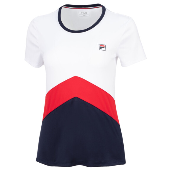 FILA T-Shirt Aurelia White / Navy - koszulka damska