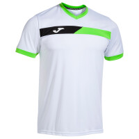 Joma Court SS Tee White / Fluorescent Green - koszulka męska