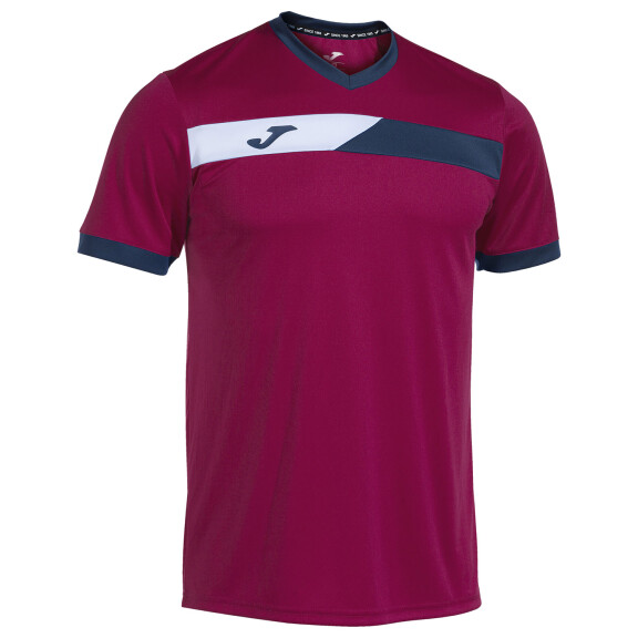 Joma Court SS Tee Crimson / Navy / White - koszulka męska