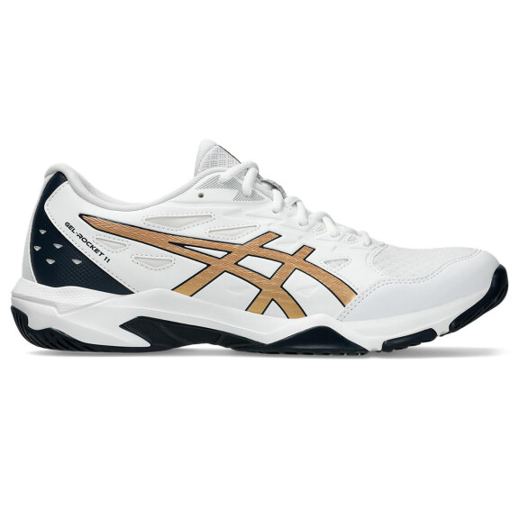 ASICS Gel-Rocket 11 White / Pure Gold - buty do badmintona