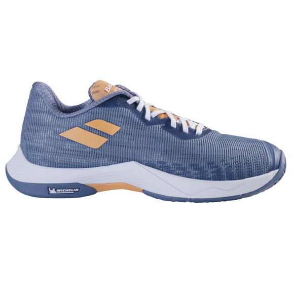 Babolat Shadow Spirit 2 Grey / Coral - buty do badmintona damskie