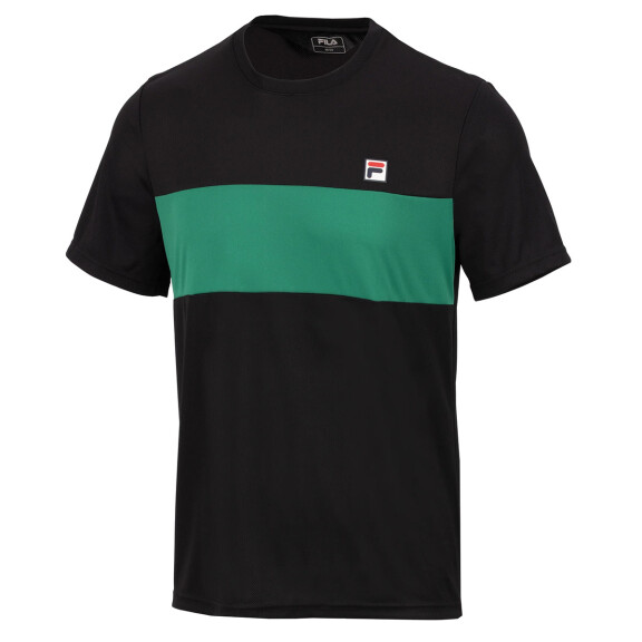 FILA T-Shirt Bosse Black / Green Jacket - koszulka męska