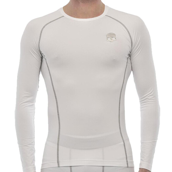 Hydrogen Essential Second Skin Longsleeve White / Grey - koszulka męska