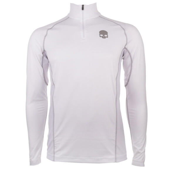 Hydrogen Essential Zipped Second Skin Longsleeve White / Grey - koszulka męska