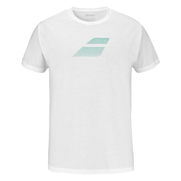 Babolat Exercise Big Flag Tee White - koszulka męska