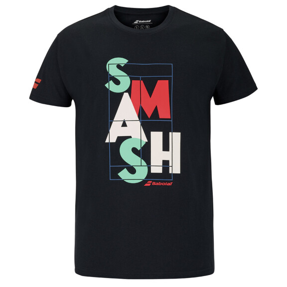 Babolat Exercise Message Tee Black - koszulka męska