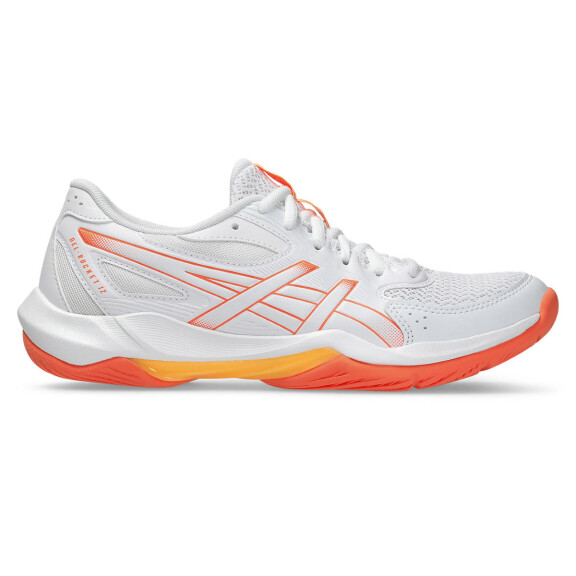 ASICS Gel-Rocket 12 White / Vivid Coral - buty do badmintona damskie