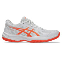 ASICS Upcourt 6 White / Vivid Coral - buty do badmintona damskie
