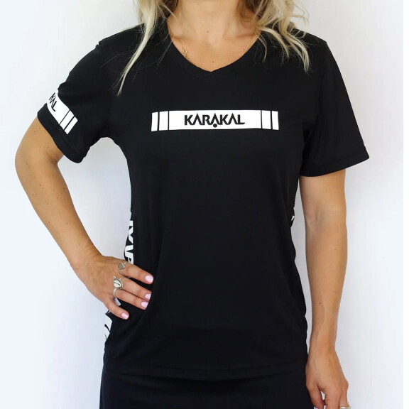 Karakal Pro Tour Ladies Tee Black - koszulka damska