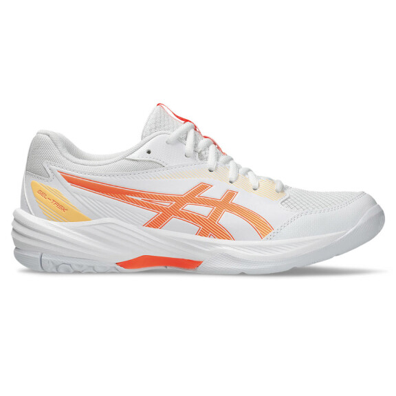 ASICS Gel-Task 4 White / Vivid Coral - buty do badmintona damskie