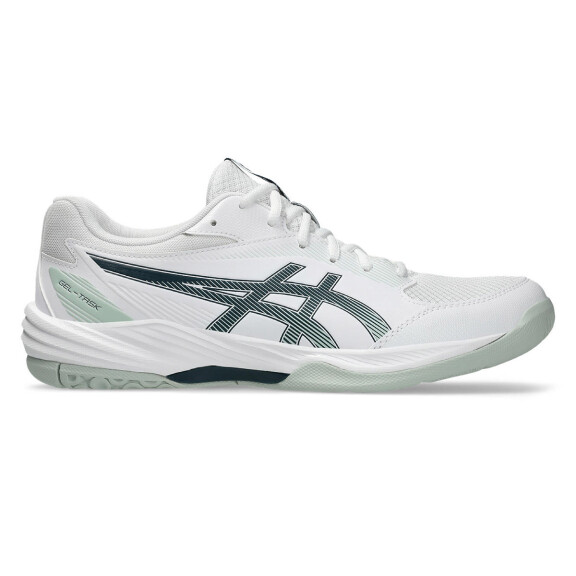 ASICS Gel-Task 4 White / Tranquil Teal - buty do badmintona