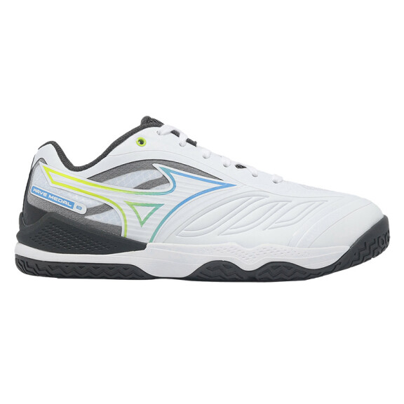 Mizuno Wave Medal 8 White / All Aboard / Black Sand - buty do badmintona