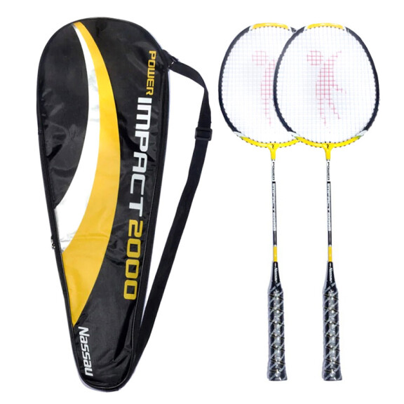 Nassau Power Impact 2000 2-Racket Set - zestaw do badmintona