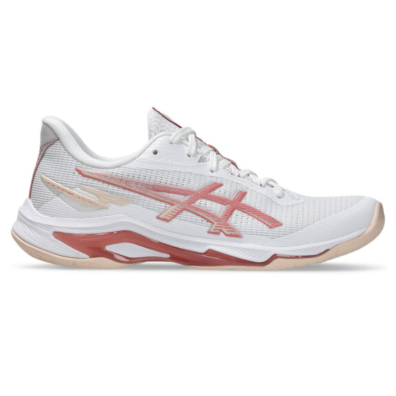 ASICS Netburner Ballistic FF 4 White / Rose Rouge - buty do badmintona damskie