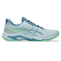 ASICS Netburner Ballistic FF 4 Cool Grey / Saba Blue - buty do badmintona
