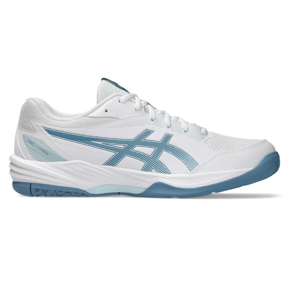 ASICS Gel-Task 4 White / Saba Blue - buty do badmintona