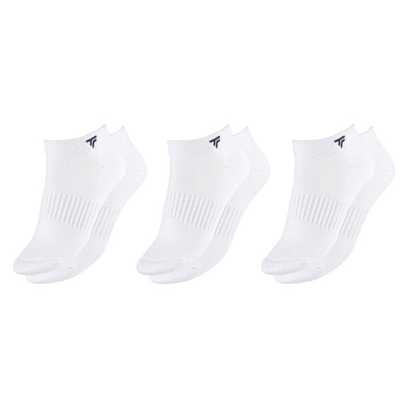 Tecnifibre Low Cut Socks 3P White